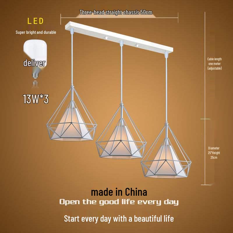 Influencer Friseursalon Retro-Kronleuchter mit Diamant-Dekoration für Friseursalon oder Milchteeladen