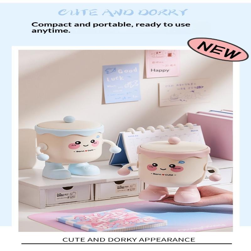 DIY Cartoon Stifthalter Kunststoff Aufbewahrungshalter Für Büro Schreibtischaufbewahrung Abfalleimer Make-up-Pinsel-Aufbewahrung