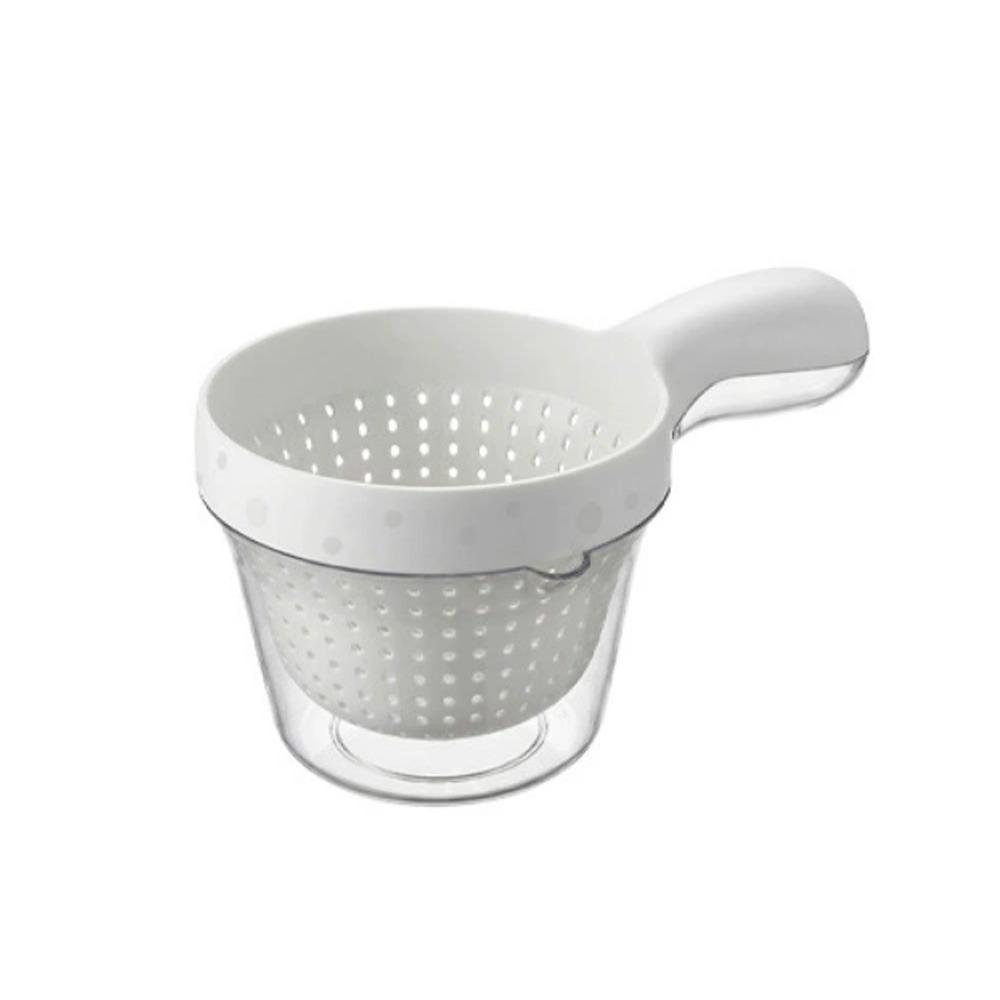 Detachable Double Drain Basket with Handle 2 In 1 Vegetable Washing Bowl Drainage Basket  Household