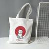 Cat, Kitten & Puppy Summer Canvas Tote - Fresh Literary Style Shoulder Bag for Students