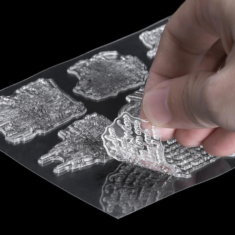 Building Transparent Clear Silicone Stamp For DIY Scrapbooking Photo Album Decor