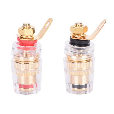 2X Amplifier Speaker  Terminal Binding Post Connector For 4Mm Banana Plug
