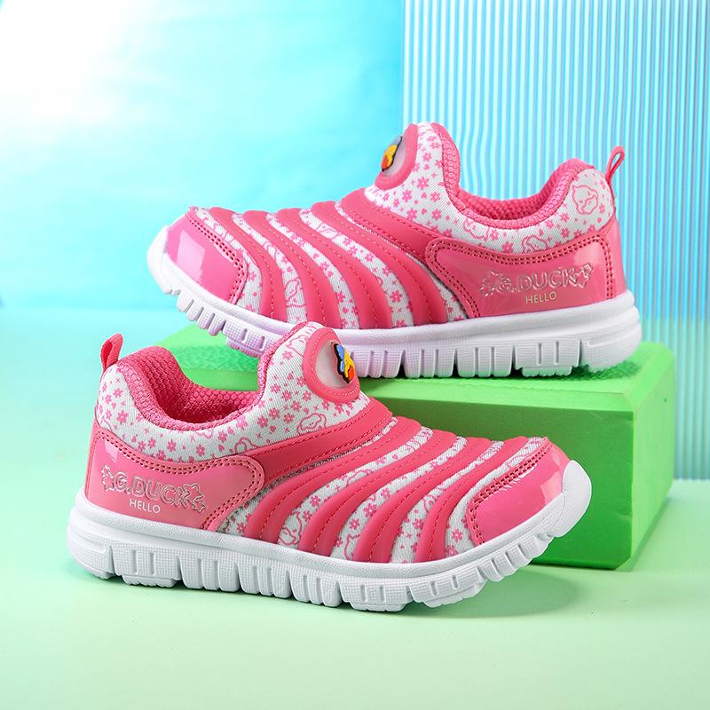 Classmate caterpillar children's shoes 2025 autumn new mesh boys sports shoes little girl baby shoes 2025