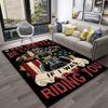 3D Retro Motorcycle Vintage Carpet Rug for Home Living Room Bedroom Playroom Sofa Doormat Decor,Kid Area Rug Non-slip Floor Mat