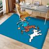 The Adventures of Tintin Printed Absorbent Washable Carpet, Non-Slip Bathroom Mats, Kitchen Rugs, Yoga Mat,Living Room Entrance, Camping Picnic Rugs
