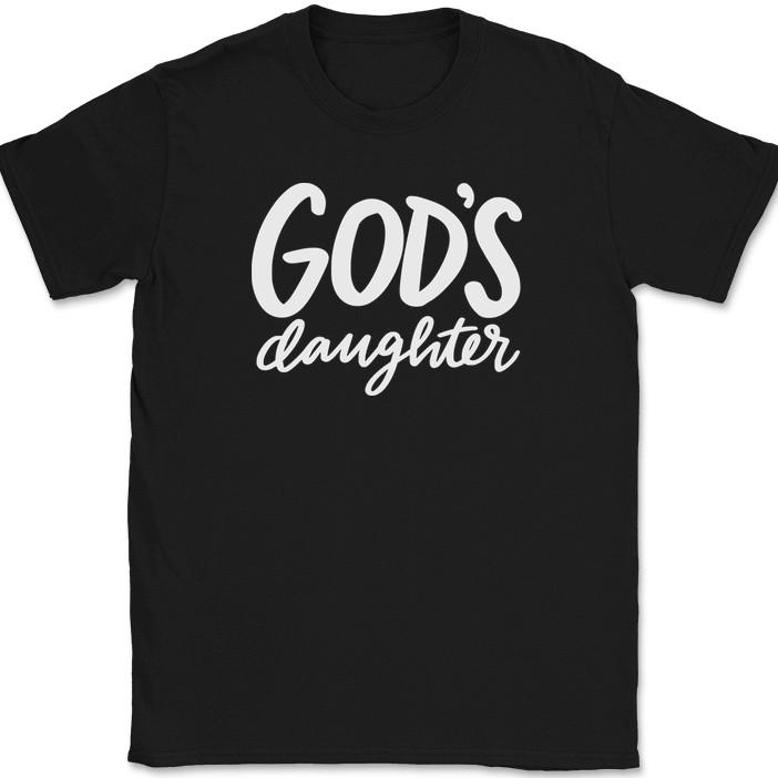 

God s Daughter T-Shirt Christian Jesus Praise Worship God Faith Text Tee L