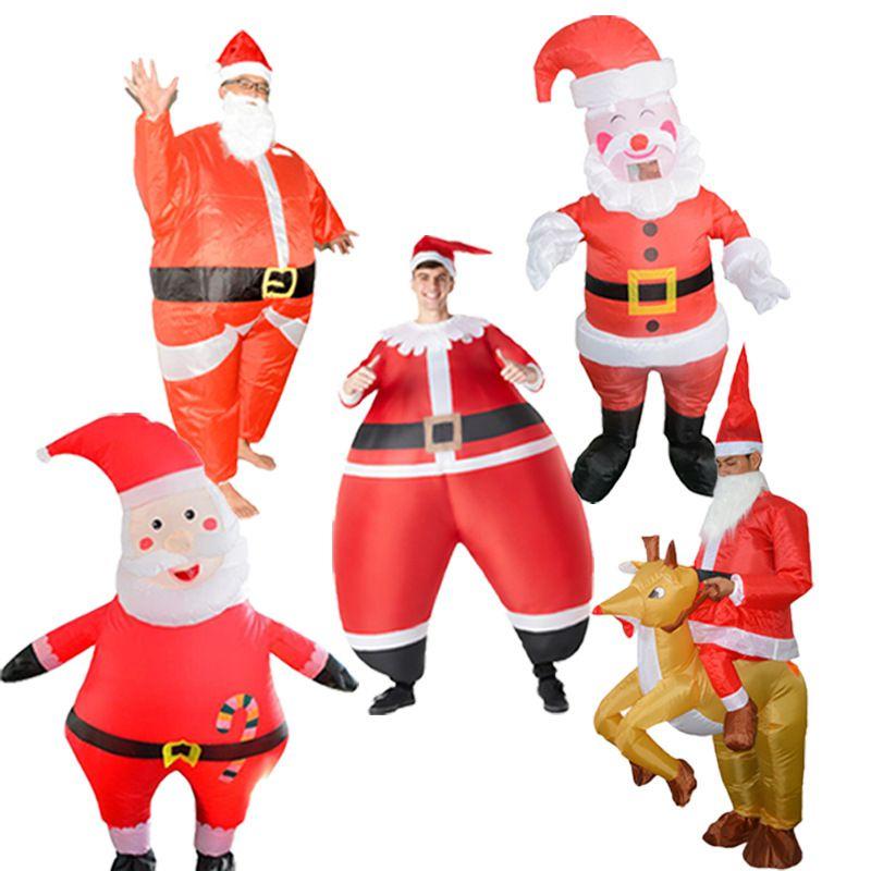 Premium Quality Christmas Inflatable Santa Suit For Party Cosplay