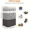 75L Laundry Baskets Large Capacity Dirty Clothes Hamper With Handles Durable Bathroom Clothes Storage Basket For Home Dorm Hotel