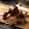 1PC Coffee Bean Solid Wood Measuring Spoon Walnut Wood Spoon Coffee Powder Wood Spoon Short Handle Coffee Spoon