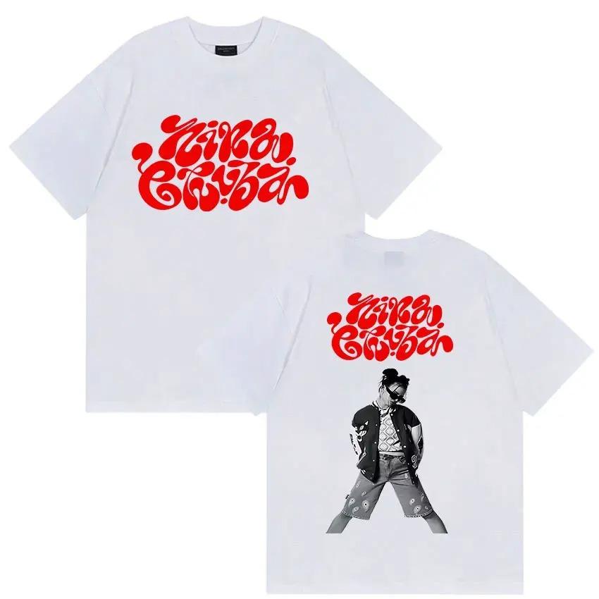 Nina Chuba Trasa Koncertowa 2026 Koszulka z Nadrukiem Męska Damska Odzież Hip Hop Krótki Rękaw Koszulki Retro Moda Bawełniana Koszulka Oversize