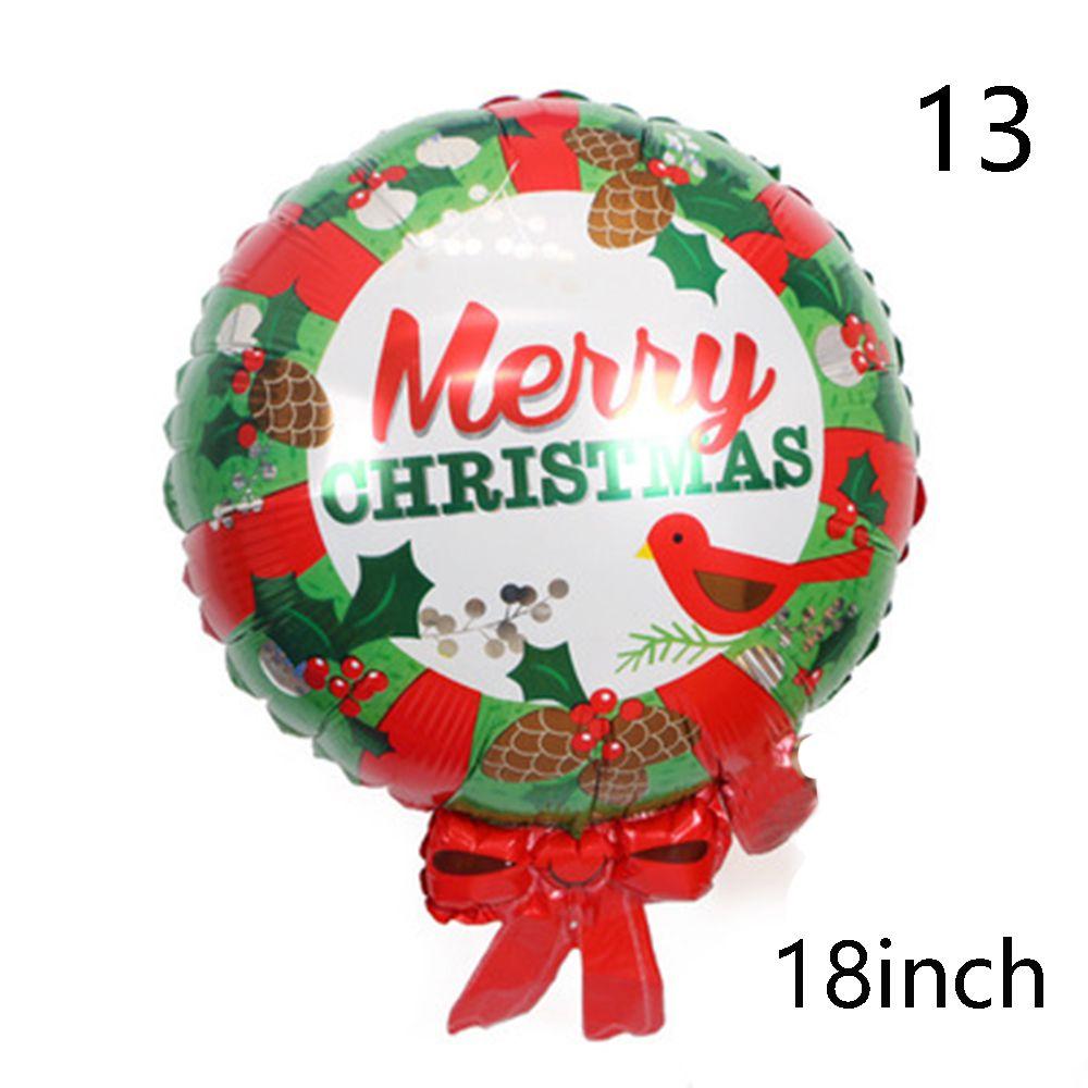 Snowman ChristmasTree Santa Claus Air Balloons Cartoon Balloons Christmas Decorations Aluminum Foil