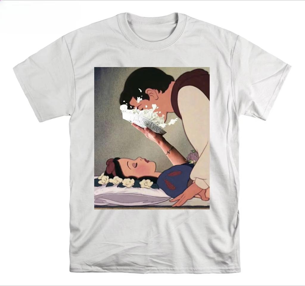 2025 New Essential Cotton Unisex T-Shirt Fashion Printing Soft Breathable Crew Neck Fashion Men's and Women's T-Shirts One Piece