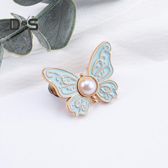 2 Paar Hosenbundspanner, verstellbare Schmetterlingsknopfstifte, Hosenclips, abnehmbare dekorative Taillenschnallen für weite Jeans, Hosen, Röcke