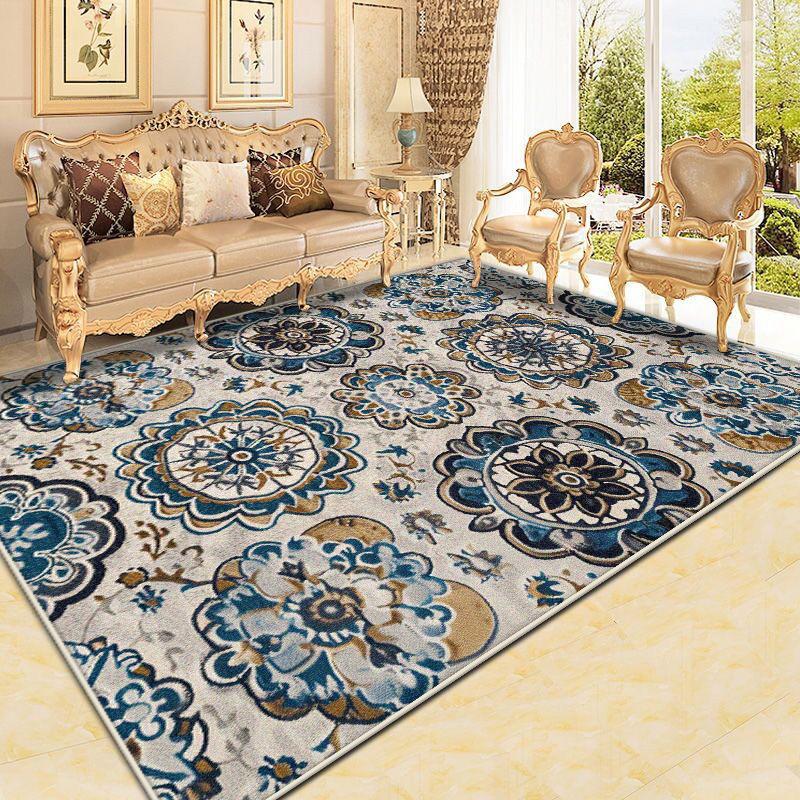 

Persian Living Room Carpet Large Area Non-slip Rugs Luxury Sofa Home Easy Clean Bedroom Lounge Floor Mat Boho Retro Decoration 60*90cm