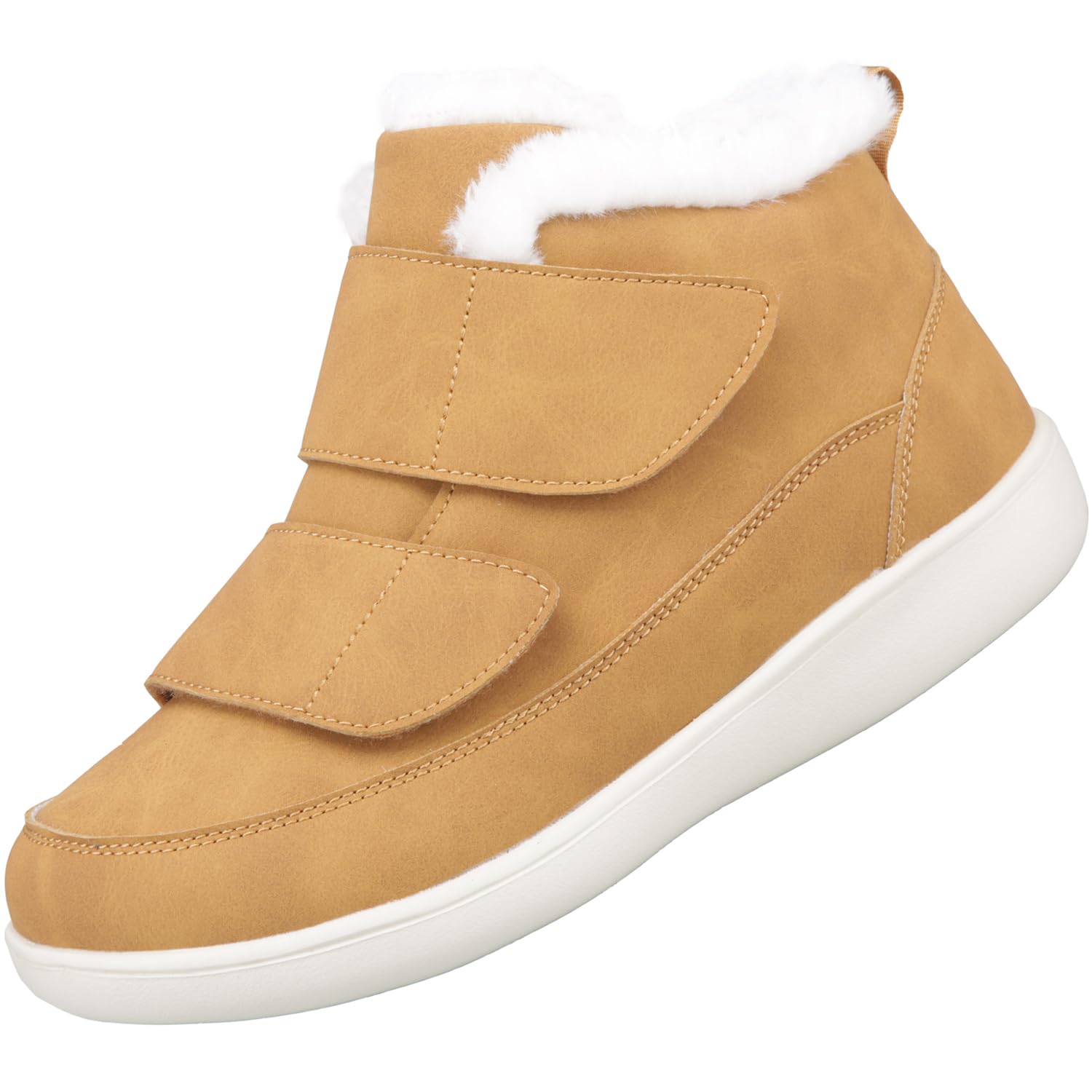 

Eagsouni Снежные зимние ботинки на липучке High Bunion и 5E, Застежка, Ботинки, Вместительные, Широкие, Подъем, Поддержка, Мужские Женские, Легкие, Нескользящие,