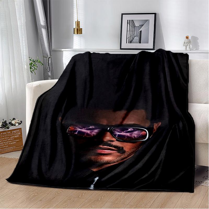 3D The Weeknd X.O R&B Singer Blanket,Soft Throw Blanket for Home Bedroom Bed Sofa Picnic Travel Office Cover Blanket Gift Kids