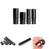Premium Metric 17-24mm Black Pneumatic Extra-deep Hex Socket Set With Long Length Options