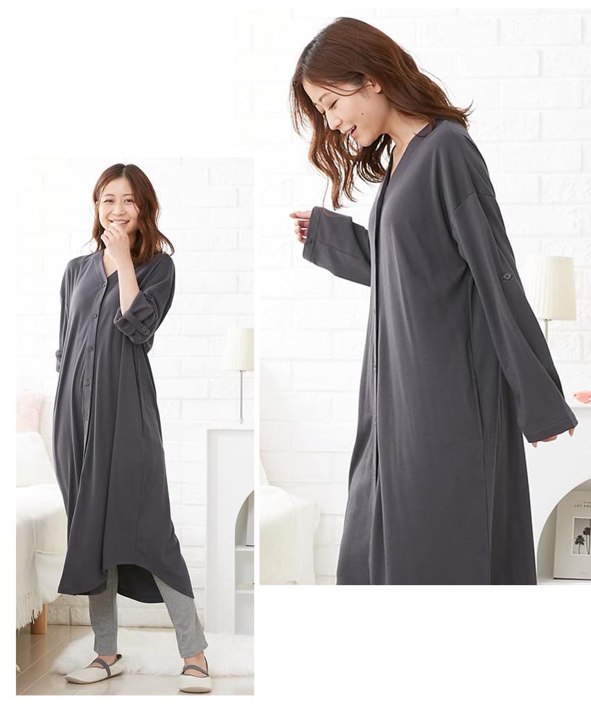 Nissen Maternity and Postpartum Nursing Maternity Loungewear Maternity Size M Loungewear/Pajamas [Pre- Wear] 275-Day Pajamas, Front-Opening (Dress +