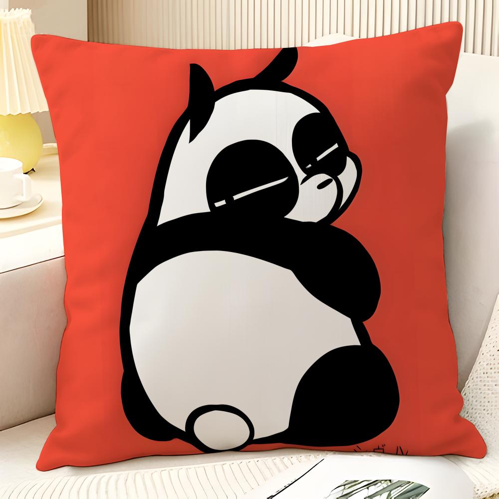 Cartoon Comic P Chan R-Ranma ½ 3 Pillow Case Natural Linen Organic Fabric Double-Sided Printing Sofa Home Decor Gift Pillow Case