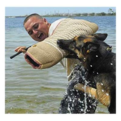 Upgrade Durable Jute Bite Arm Sleeve for Young Police Dog Walking Training Protection Sleeves Trainer