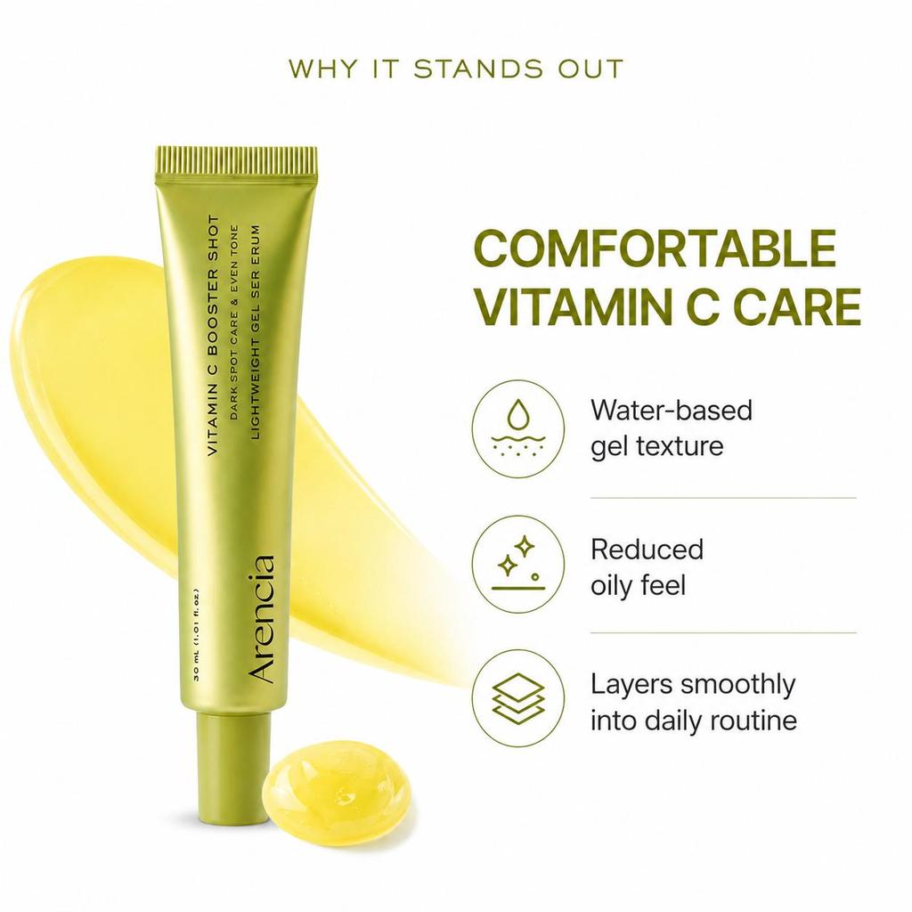 arencia Shot Booster Vitamina C 30ml sau 30ml x 2 (1+1 Set), Ser iluminator cu Glutationă + Niacinamidă