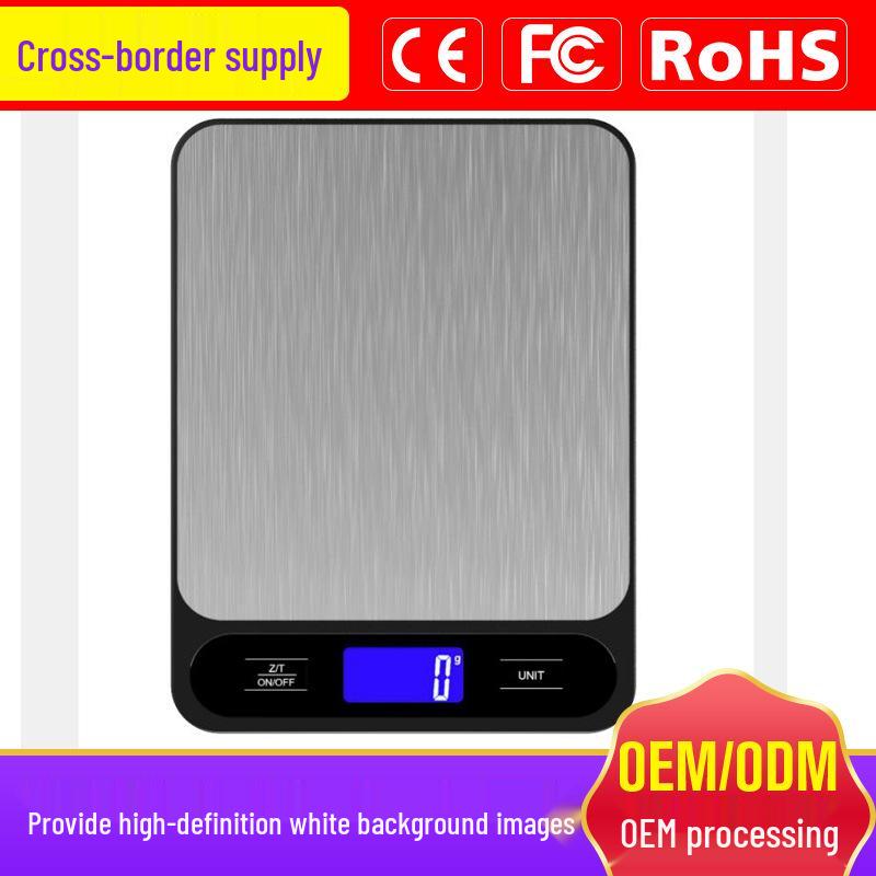 Compact Stainless Steel Digital Kitchen Scale - High Precision Baking & Food Weight Scale