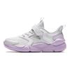 Anta Comfortable Versatile Trendy Non-Slip Shock Absorbing Low-Top Running Shoes Kids Sneaker White Purple A322415505H-1
