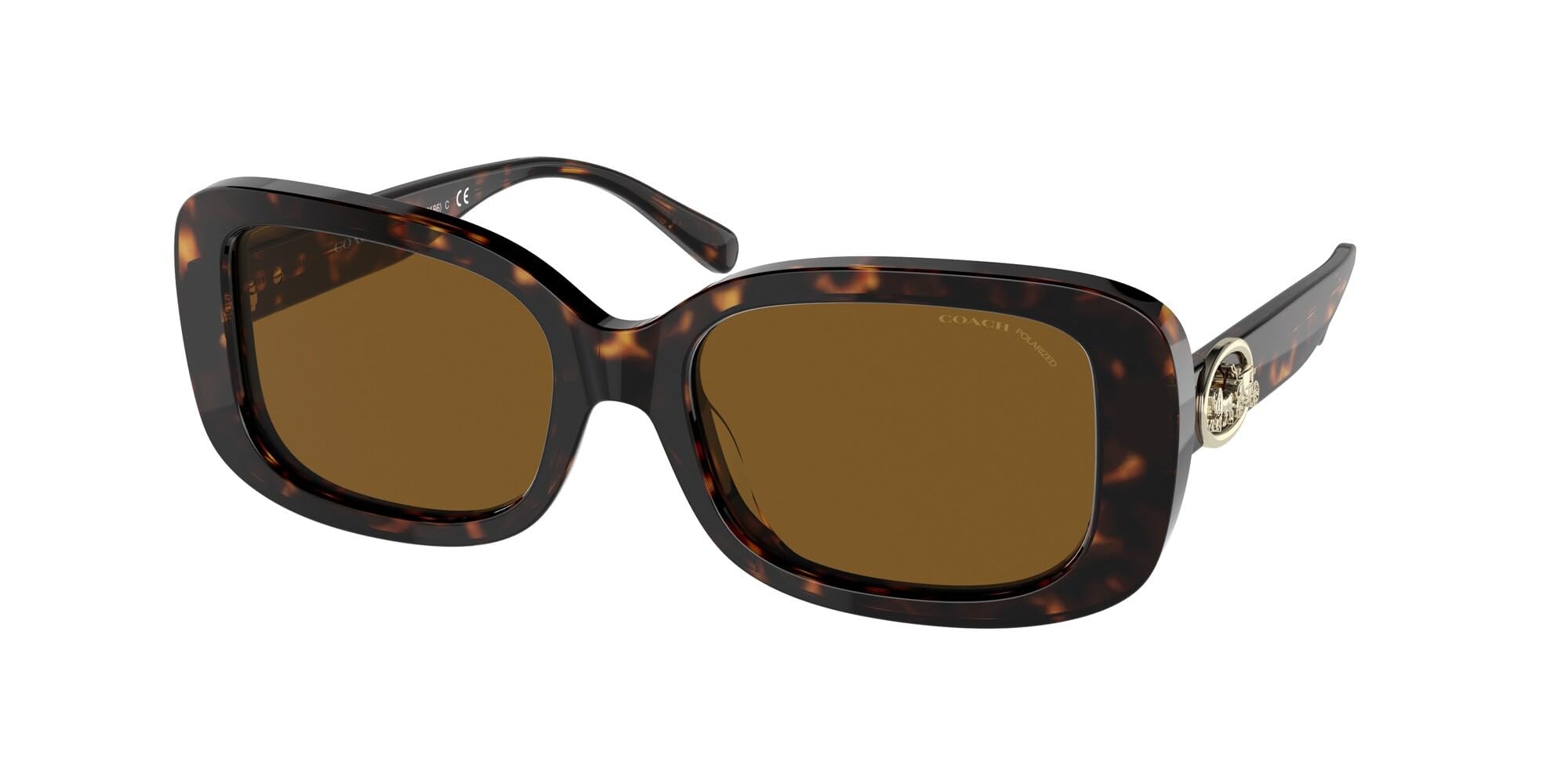 

Солнцезащитные очки Coach HC8330F DARK TORTOISE 56 Женские