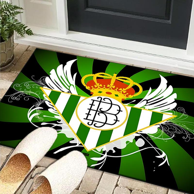1PC rug Real Betis Crest Artwork Carpet, Chair Rug,Area Rug for Office Bedroom living rooms bedroom, Doormat decor Christmas fan gifts