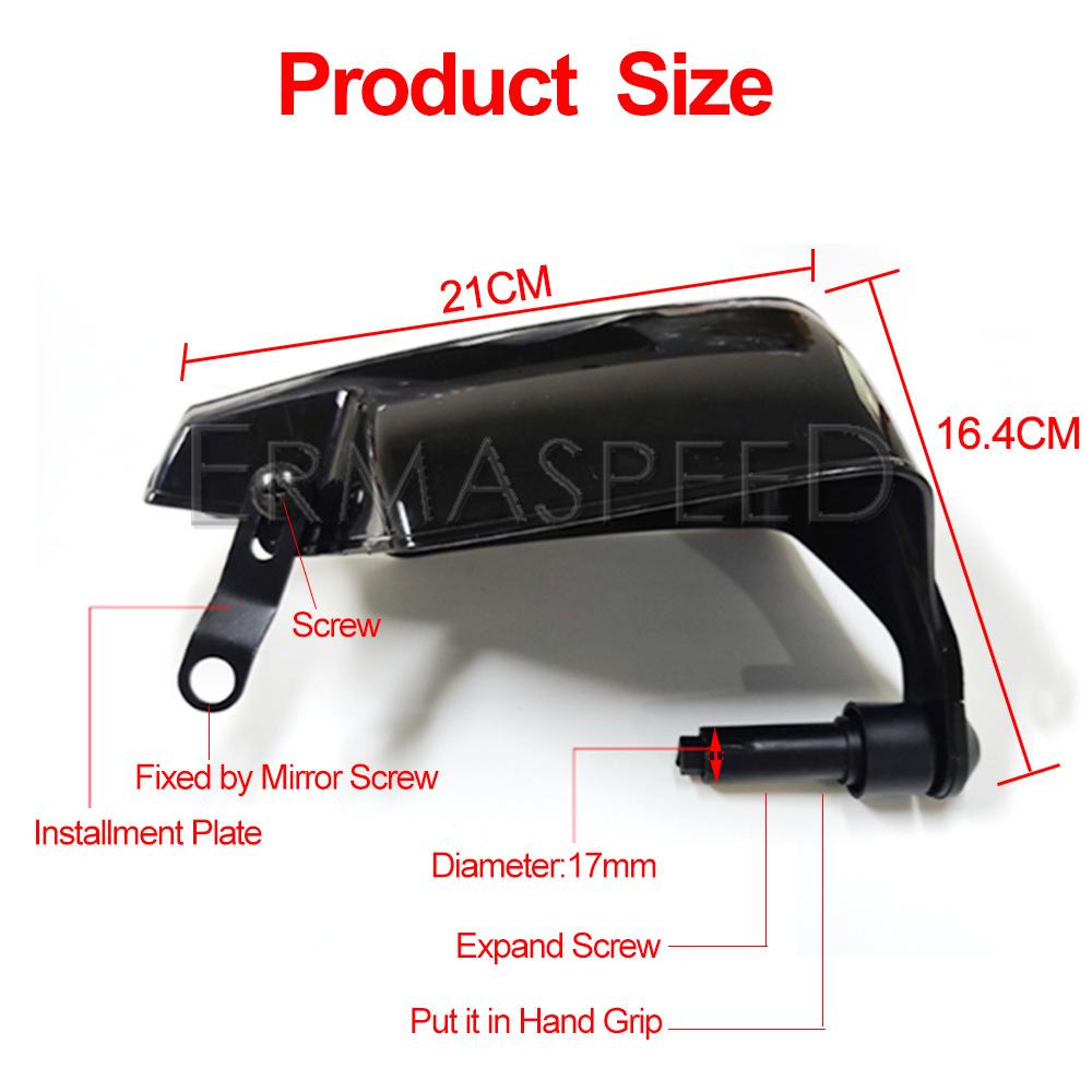 7/8'' 22mm Motorcycle Handguard Motocross Handle Protector Shield Hand Guard For Off Road ATV Pit Dirt Bike Z1000 Z900