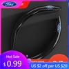 Car Sticker Hot For Ford New 2PCS Carbon Fiber Car Steering Wheel Cover Anti-skid For Ford F150 Ranger Fiesta Focus Transit Must