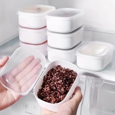 Buzdolabı Depolama Dondurucu Kutu Porsiyon Kontrolü Alt Paket Öğle Yemeği Kutusu Mutfak Gereçleri Yağ Azaltıcı Yemek Saklama Kabı Tekrar Kullanılabilir 1 Adet Benzersiz