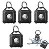 East Leaf AirTag Case, Protective Keychain Case, Waterproof, Dustproof, Shockproof, Anti-Loss, Stylish, Black, IP67 (Set of 4)