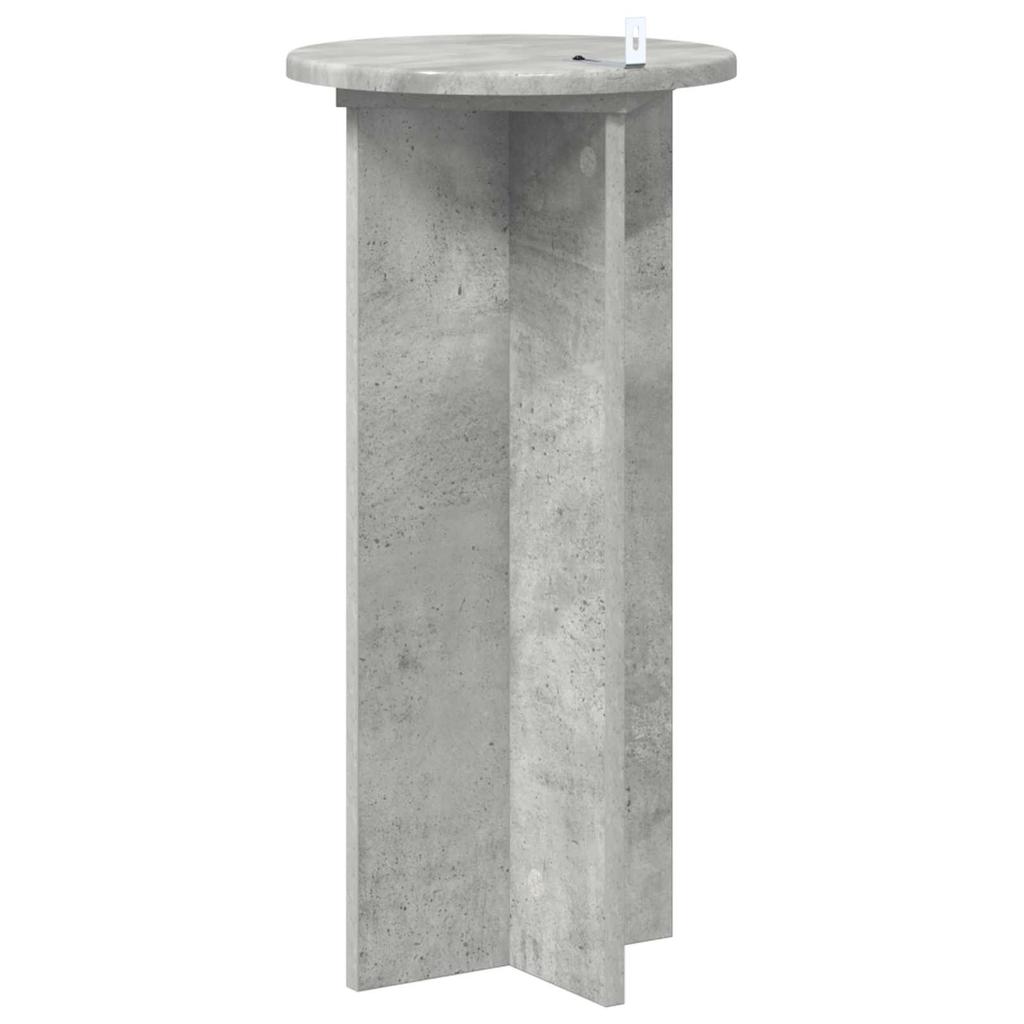 Plant Stand 2 Pcs Concrete Grey 29.5 X 29.5 X 60 Cm