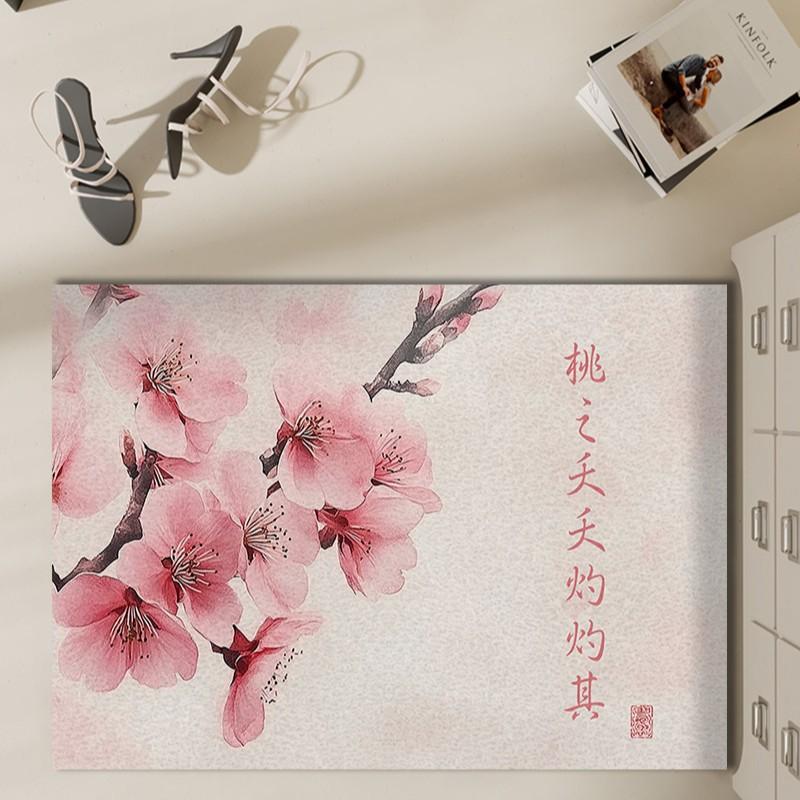 

Новый китайский придверный коврик придверный коврик противоскользящий шелковое кольцо коврик для грязной обуви можно резать новый ковер 40 * 60CM Silk Ring