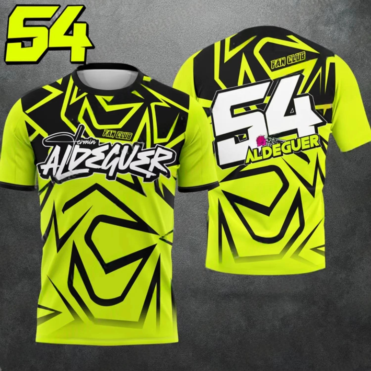 

Fermin Aldeguer #54 Motorcycle GP Racer Breathable Quick-Drying Short-Sleeved T-Shirt Men s And Women s Riding Top 6XL