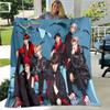 BTS 3D Kpop Bangtan Boys Couverture de lit Bureau Maison Randonnée Pique-nique Couette Épaisse Couvre-lit Tendance Couverture en Flanelle