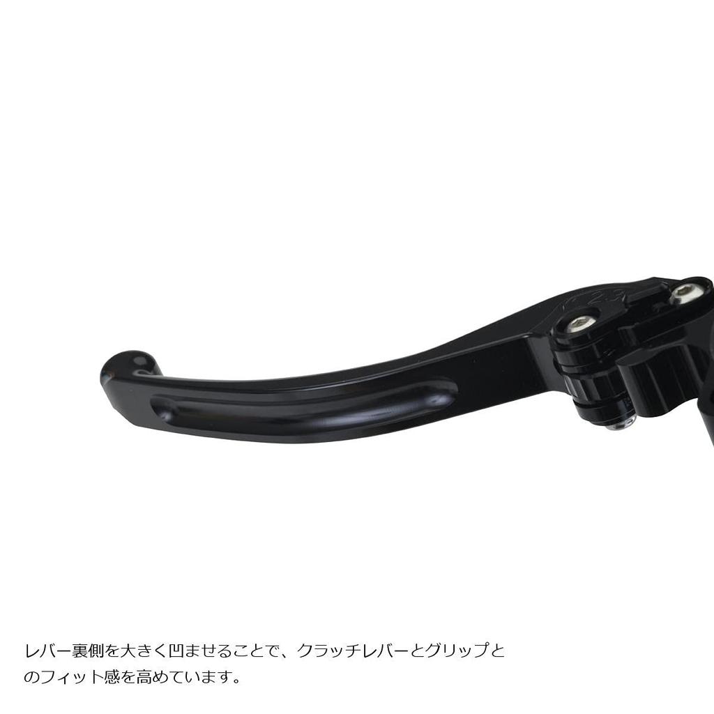 EFFEX Smooth Fit Levers for CB125R CBR250R GROM CB250R Monkey125 Left and Right Set Lever EAL019K (18), (11-16), (13-20), (18-19), (18-19) - Black,
