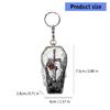 Stainless Steel Coffin Shape Keychain Ashtray Organiser Portable Outdoor Accessory With Secure Storage Compartment
