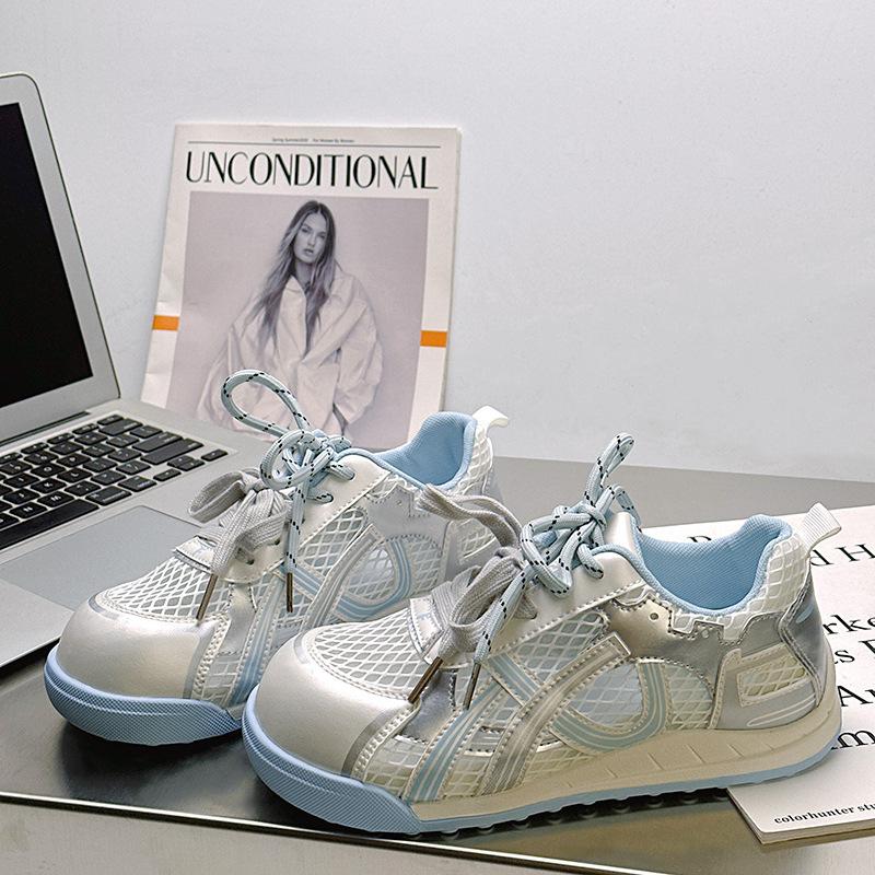 

9 mesh breathable dad shoes women s summer new lightweight platform fashion versatile casual sports shoes 35