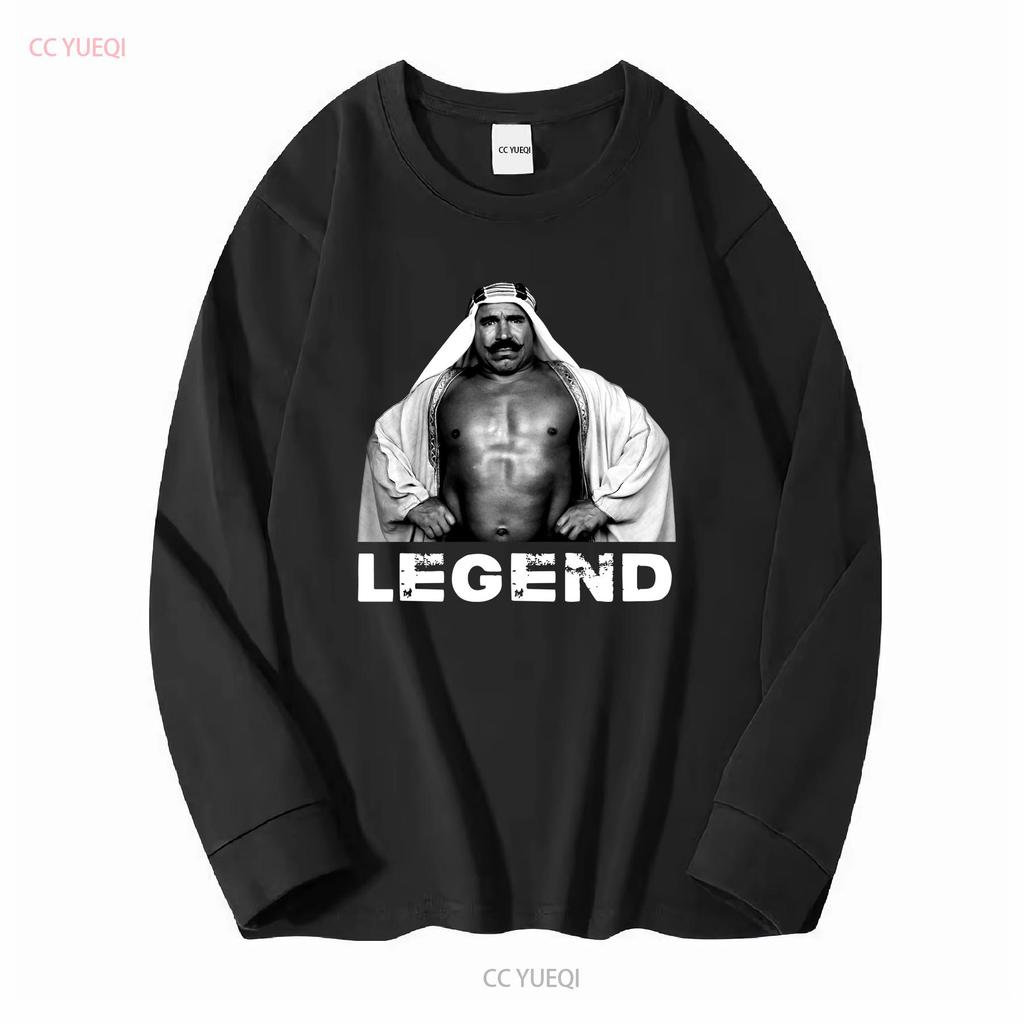 The Iron Sheik Legend Fan V2 T Shirt long or short sleeves vintage Washed Versatile Top For Everyday Wear fashion Comfortable