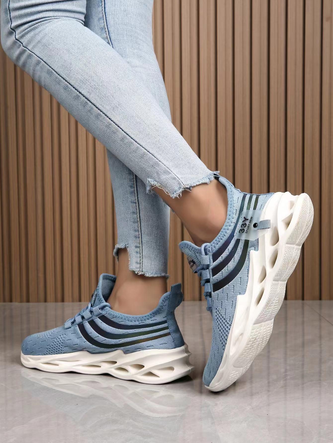 

Marathon New Men s Shoes Super Breathable Mesh Shoes Men s Sports Shoes Men s Flying Weaving Light Casual Shoes 36 синий