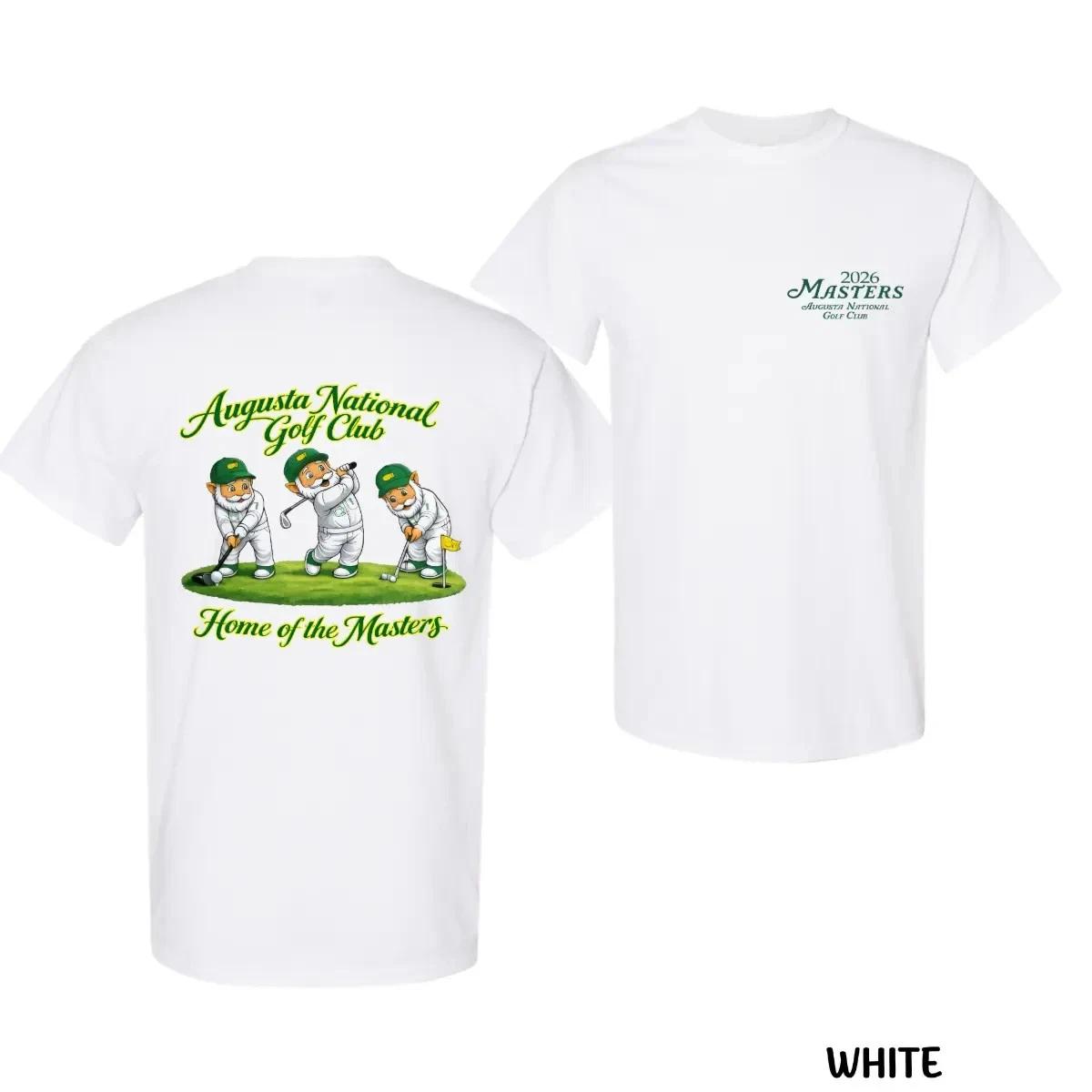 Funny Golf Gnome Masters 2026 T-Shirt – Augusta Style Golf Graphic Tee, Cute XS