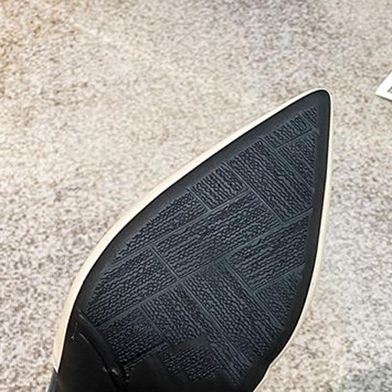 Cheap Horseshoe Heel with Buckle High Heels Thick with Round Toe