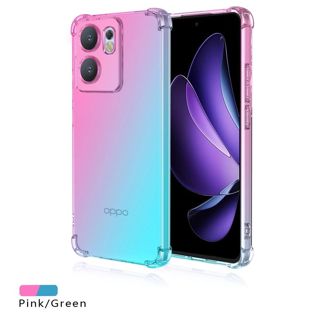Gradient Airbag TPU Case for OPPO Reno 14 Pro 14F 13F 13FS 5G Reno14 Reno13 F FS Protective Shockproof Cover Fundas Coque Capa