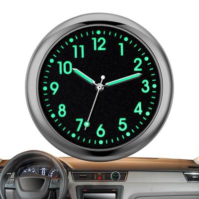 Analog Klocka För Bilinstrumentbräda Lysande Liten Analog Klocka Kvarts Bilbytesklockor Självhäftande Klocka För Bilinstrumentbräda