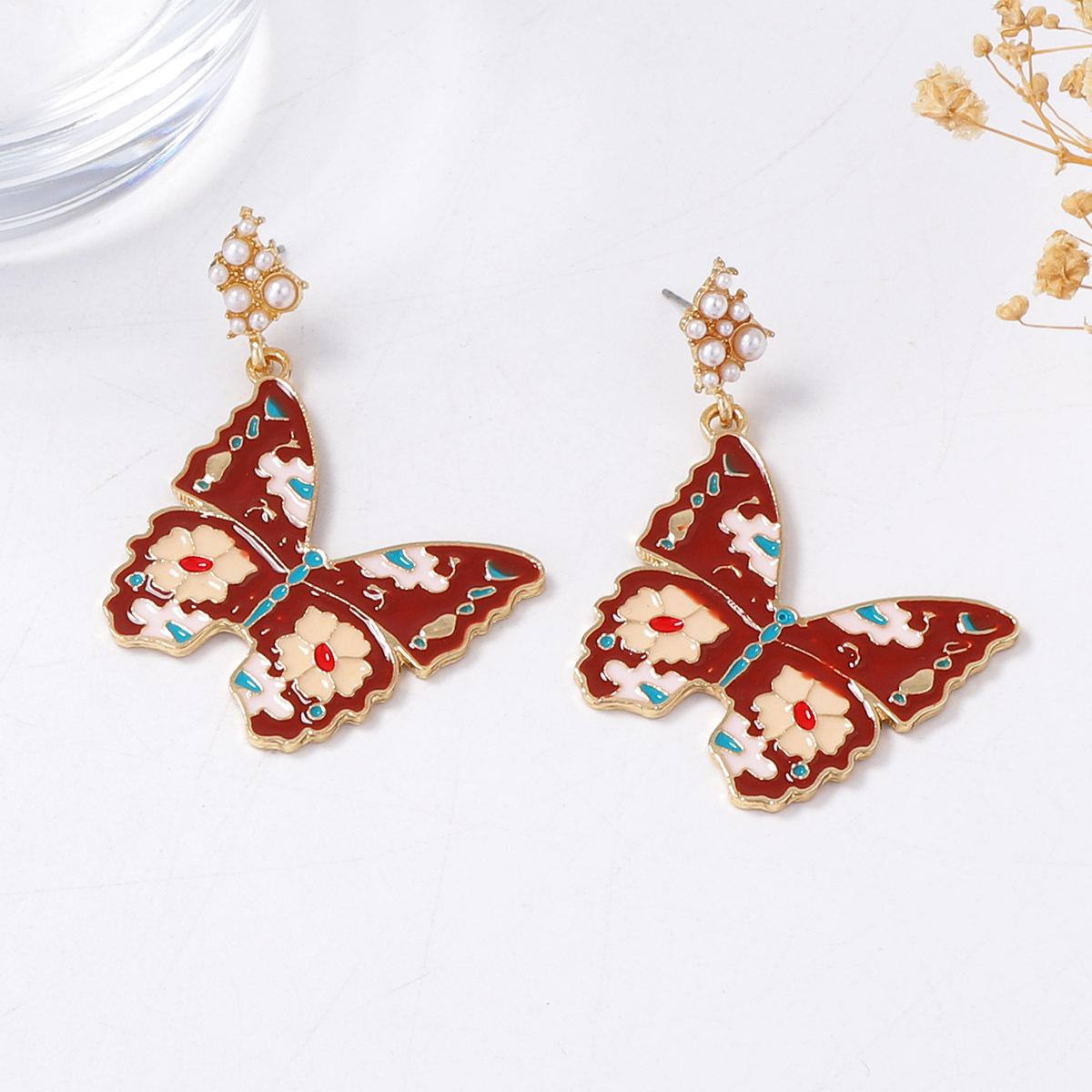 

Модные серьги-подвески для женщин красный