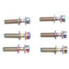 6PCS Bike Stem Bolts Titanium Alloy M5x20mm Bike Handlebar Stem Bolts Screws with Washer for Mountain Bikes Road Bikes