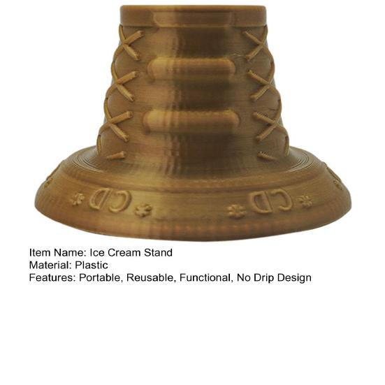 Ice Cream Stand No Drip Reusable Ice Cream Cone Holder Anti-Dirt Leak-Proof Snow Cone Holder for Home Summer Pool Parties