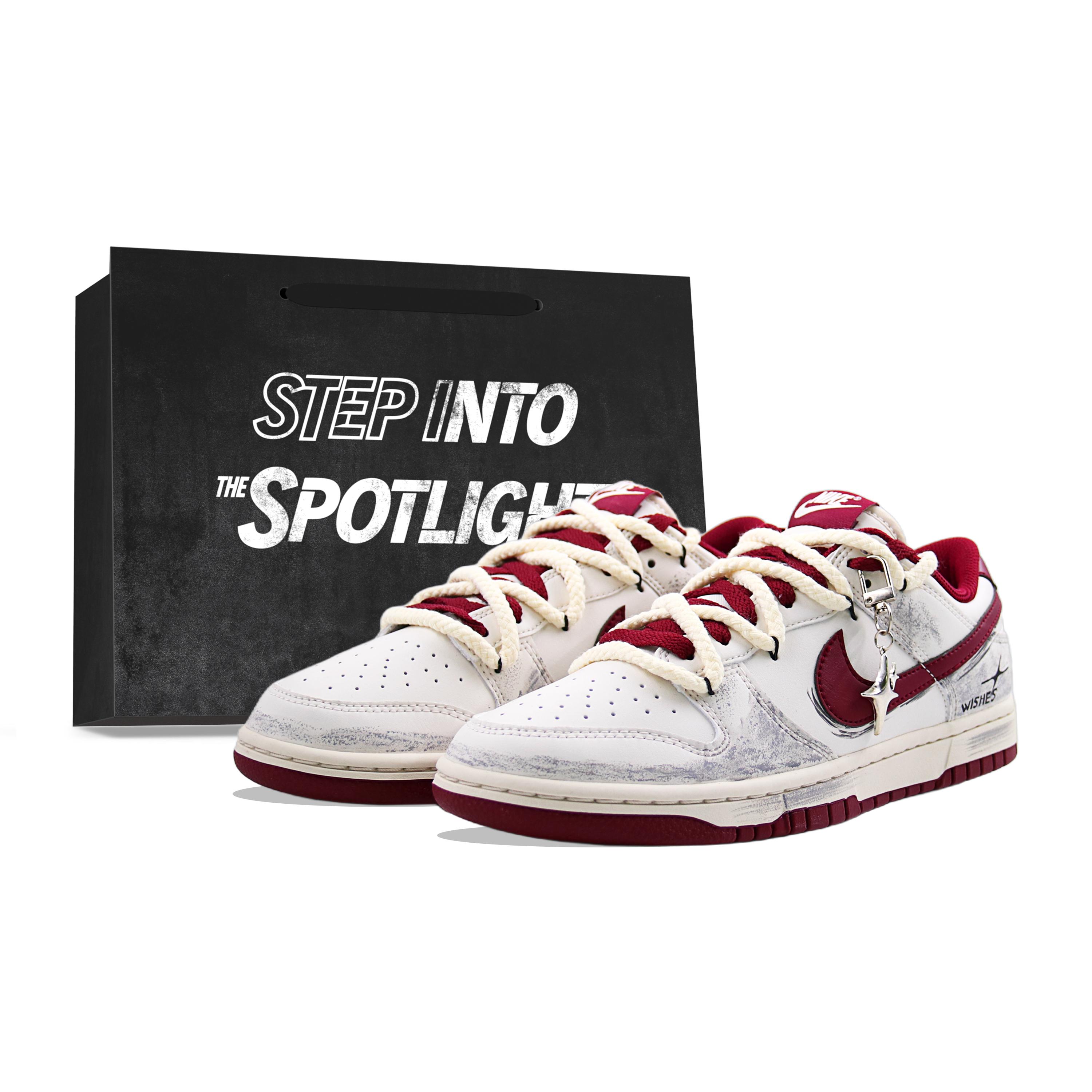 

Nike Dunk Shopping Bag, Wish Star Synthetic Leather Abrasion Resistant Height Increasing Low top Skateboard Shoes Men s HF5441-008(Team620-) 44